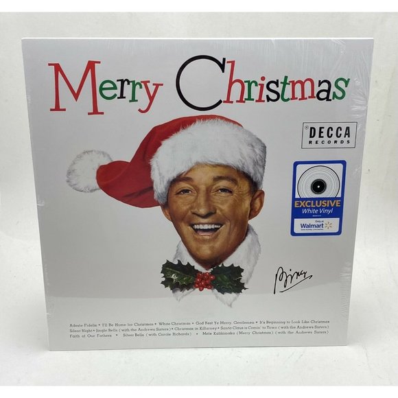 BING CROSBY Merry Christmas NEW SEALED Walmart White Vinyl Exclusive LP Record
